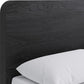 Elora California King-Size Ash Wood Platform Bed in Jet