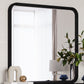 Elora Beveled Glass Mirror in Jet Black Ash