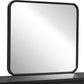 Elora Beveled Glass Mirror in Jet Black Ash