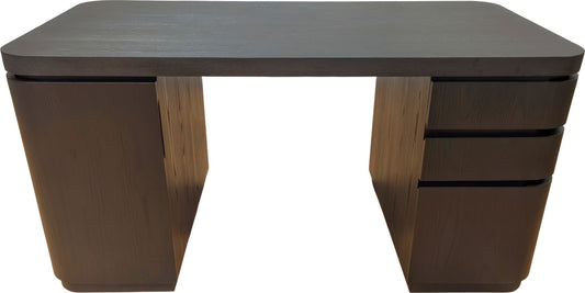 Elora Dbl Pedestal Desk - Jet