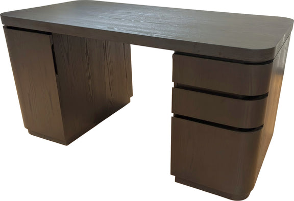 Elora Dbl Pedestal Desk - Jet
