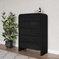 Elora Five Drawer Chest in Jet Black Ash