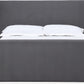 Elora California King-size Fully Upholstered Platform Bed in Charcoal Velvet