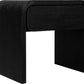 Elora One Drawer Nightstand in Jet Black Ash