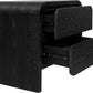 Elora Two Drawer Nightstand in Jet Black Ash
