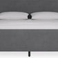 Elora Full-size Wood and Velvet Upholstered Bed in Jet and Charcoal