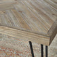 Everson Solid Fir Console Table in Sand Dollar
