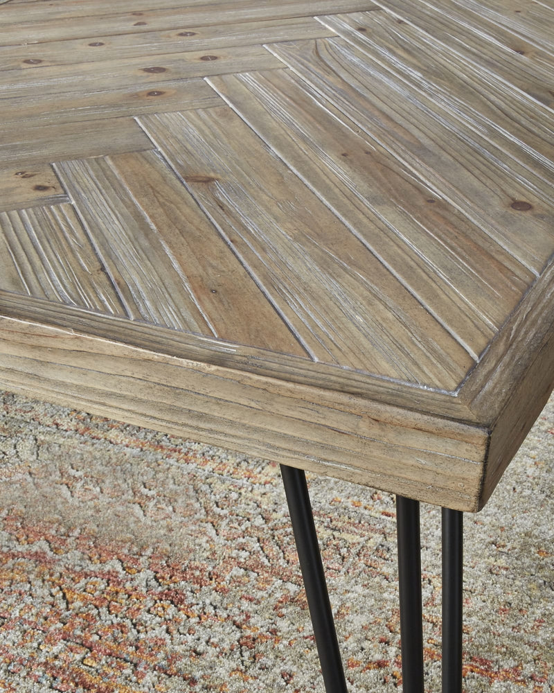 Everson Solid Fir Console Table in Sand Dollar