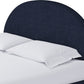 Flex Queen-size Upholstered Bed in Blue Jeans Chenille