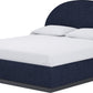 Flex Full-Size Upholstered Bed in Blue Jeans Chenille