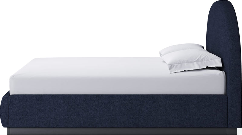 Flex California King-Size Upholstered Bed in Blue Jeans Chenille (2026)