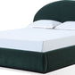 Flex King-size Upholstered Bed in Emerald Chenille