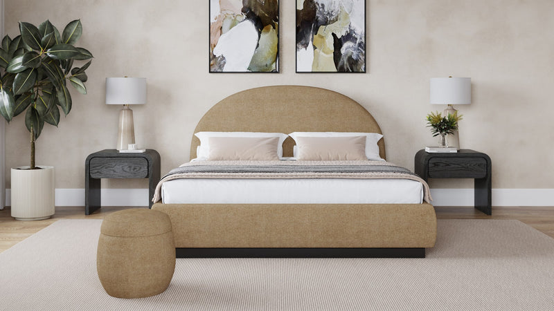Flex Full-Size Upholstered Bed in Porcini Chenille (2026)