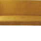 Fomo Chenille-upholstered Stainless Steel Base Settee in Pineapple