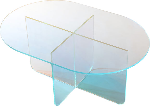 Fomo Coffee Table in Iridescent Glass