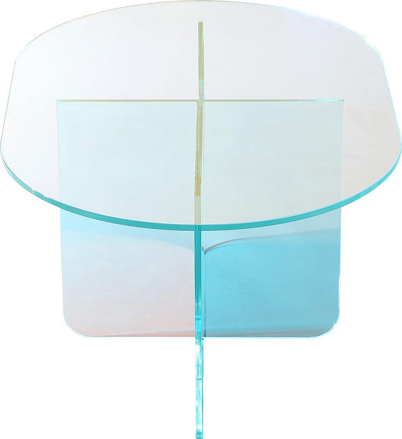 Fomo Coffee Table in Iridescent Glass