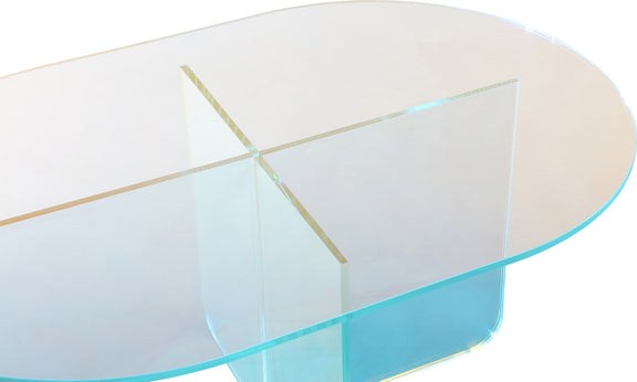 Fomo Coffee Table in Iridescent Glass