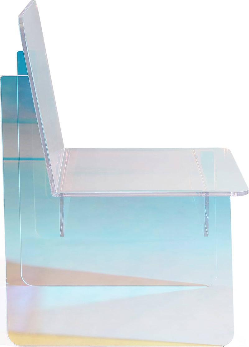 Fomo Iridescent Acrylic Accent Chair