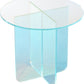 Fomo Large End Table in Iridescent Glass