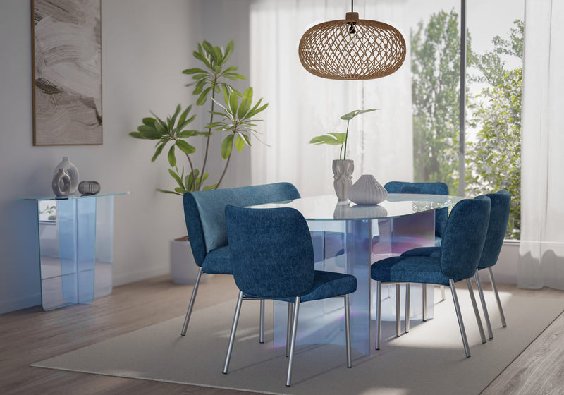 Fomo Upholstered Bench - Azure