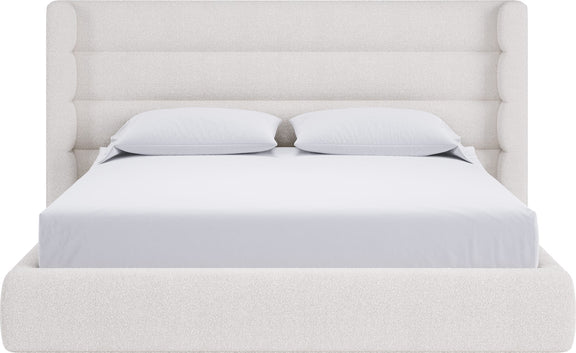 Frank Upholstered Wingback Platform Bed in Cottage Cheese Boucle (2026)