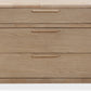 Furano Three Drawer Ash Wood Bachelor Chest in Ginger