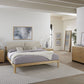 Furano Three Drawer Ash Wood Bachelor Chest in Ginger