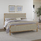 Furano Queen-size Upholstered Panel Bed in Ginger and Brun Boucle