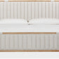 Furano California King-size Upholstered Panel Bed in Ginger and Brun Boucle