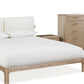 Furano California King-size Upholstered Two Cushion Platform Bed in Ginger and Natural Linen