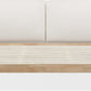 Furano King-size Upholstered Two Cushion Platform Bed in Ginger and Natural Linen