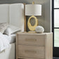 Gardenia 2 Drawer Oak Wood Nightstand in Chai