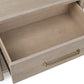 Gardenia 2 Drawer Oak Wood Nightstand in Chai