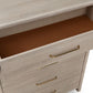 Gardenia Five Drawer Oak Wood Chest in Chai