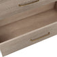 Gardenia Five Drawer Oak Wood Chest in Chai