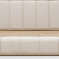 Gardenia Wood Frame Upholstered Queen-Size Platform Bed in Cotton and Chai