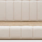 Gardenia Wood Frame Upholstered King-Size Platform Bed in Cotton and Chai