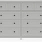Grace Eight Drawer Dresser in Elephant Gray (2024)