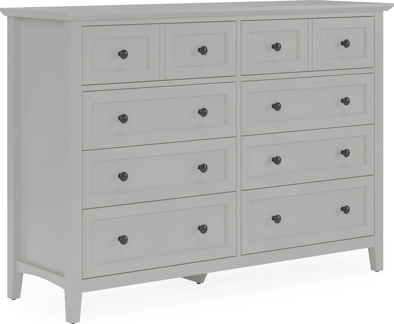 Grace Eight Drawer Dresser in Elephant Gray (2024)