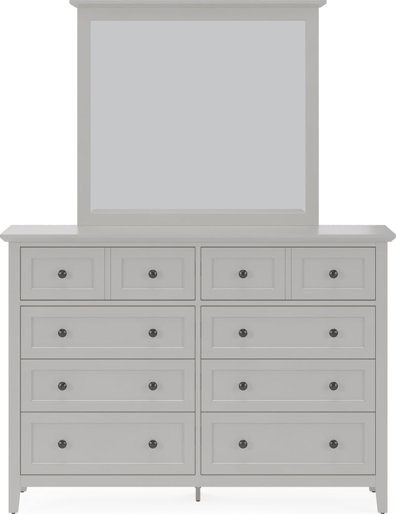 Grace Eight Drawer Dresser in Elephant Gray (2024)