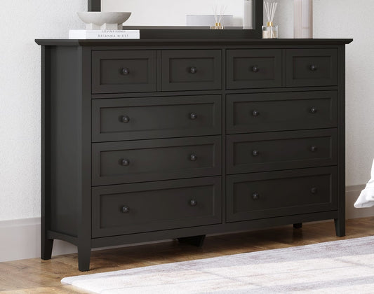Grace Eight Drawer Dresser in Raven Black (2024)