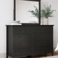 Grace Eight Drawer Dresser in Raven Black (2024)