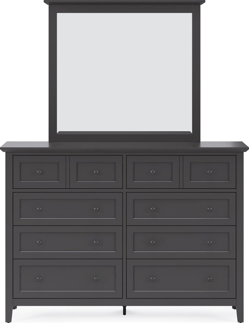 Grace Eight Drawer Dresser in Raven Black (2024)