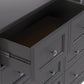 Grace Eight Drawer Dresser in Raven Black (2024)