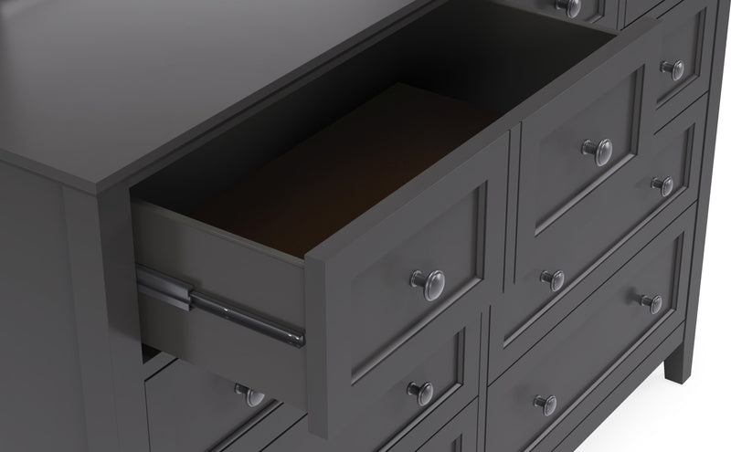 Grace Eight Drawer Dresser in Raven Black (2024)