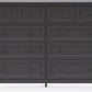 Grace Eight Drawer Dresser in Raven Black (2024)