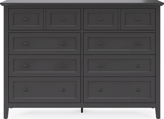 Grace Eight Drawer Dresser in Raven Black (2024)