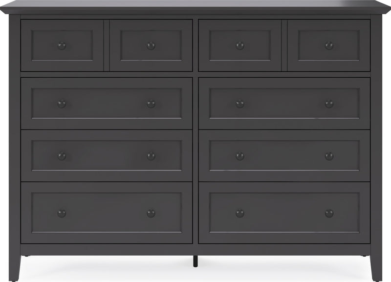 Grace Eight Drawer Dresser in Raven Black (2024)