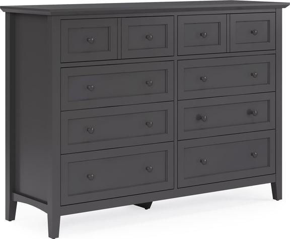 Grace Eight Drawer Dresser in Raven Black (2024)