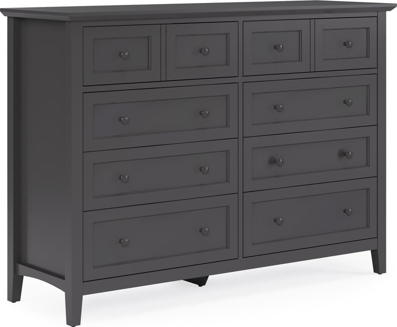 Grace Eight Drawer Dresser in Raven Black (2024)
